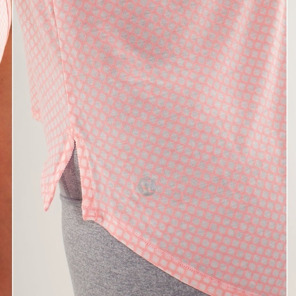 HP Lululemon Burn It Out Tank Mesh Burnout Bleached Coral Size 10 - Picture 4 of 12